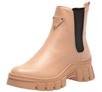 GUESS Women's HESTIA Combat Boot, Nude, 7