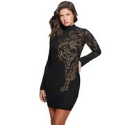 Guess Women's Long Sleeve Ryder Embellished Dress, Jet Black