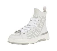 GUESS Women's Mannen Sneaker, White 140, 3.5 UK