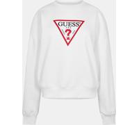 Guess Women's Triangle Icon Sweatshirt Blanc Pur 14 (L) Female