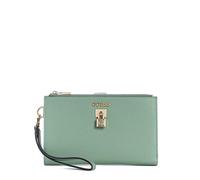 Guess Yesba Portefeuille Organiseur à Double Fermeture éclair pour Femme, Sauge Clair, Taille Unique