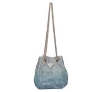 Guess - Zalina Rhinestone Mini Bucket Bag - Femme - Sacs - Bleu - Taille: ONE Size