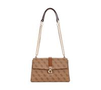GUESS Zamira Convertible Xbody Flap Bag Latte Logo