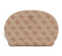 GUESS Zamira Dome Cosmetic Pouch Latte Logo
