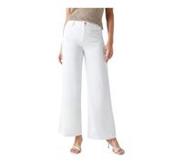 Guess - Zoya Crop Leg Braided - Femme - Jeans - Blanc - Taille: W28