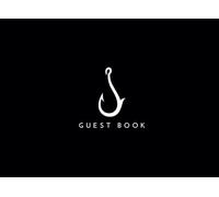 Guest Book: Designer Fish Hook Visitor Sign In Register To Record Travellers/Tourists Date of Stay, Name, Travelled From and Memories of Their Stay To ... Home, Bed and Breakfast or Beach House