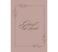 Guest Book: Elegantly Record Visitors Stay, Info, & Feedback | For Airbnb, Vrbo, Vacation Home, Rentals | Neutral Red Tone