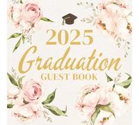Guest Book for Graduation Party 2025: Sign In Book | Floral, Wildflower Theme | Personalized, Custom Name | Add Photos, Polaroids, Advice, Quotes, ... Keepsake for Senior, Daughter, Grad, Graduate