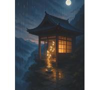 Guest Book - Guitarist & Rainy Night Cabin Cover: A cozy and stylish guest journal for cabins, rentals, weddings, or special events