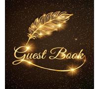 Guest book: Libro degli ospiti originale e personalizzato, Idea regalo per matrimonio, compleanno, pensione, laurea, b&b e casa vacanze. 108 pagine bianche per le dediche degli ospiti