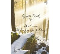 Guest Book | Woods and Snow: Visitor Guest Book | Guest Book For Vacation Rental | Guest Book Cabin | Sign In Log Book For Vacation Rentals, Airbnb, ... House, Motels & Hotels | 7"X10" | 110 pages