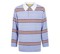 Guest In Residence - Polo rayé style rugby - Homme - Tops - Bleu - Taille: L