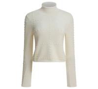 Guest in Residence pull blanc laine mercerisée cachemire femme - S