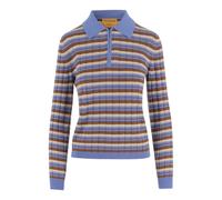 Guest In Residence - Pull Polo Zippé Rayé Soie et Lin - Femme - Pulls - Multicolore - Taille: 38 FR