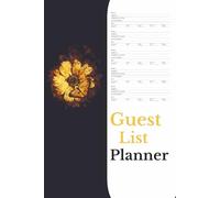 Guest List Planner |track Invitations, RSVPs, Guest & Notes: 200 Pages, Size 6*9 Inches