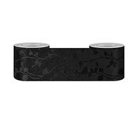 Guest Ruyunlai Bordure de papier peint Frise Murale Adhesive Bordure Papier Peint Frise Autocollante pour Cuisine Salle de Bains Chambre Décoration Murale Vigne noire 5CM X 500CM
