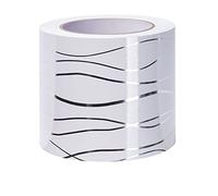 Guest Ruyunlai Bordure de papier peint Frise Murale Adhesive Bordure Papier Peint Frise Autocollante pour Cuisine, Salle de Bains, Plafond, Salon, Chambre Décoration Murale vague blanche 15cm X 500cm