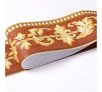 Guest Ruyunlai Bordure de papier peint Frise Murale Adhesive Bordure Papier Peint Frise Autocollante pour Cuisine, Plafond, Salon, Décoration Murale Feuilles d'avocat 10cm X 500cm