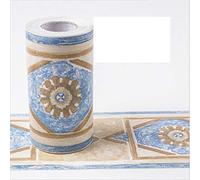 Guest Ruyunlai Frise Murale Adhesive Bordure Papier Peint Frise Autocollante pour Cuisine, Salle de Bains, Plafond, Salon, Chambre Décoration Murale Géométrie rétro 10.6cm X 1000cm