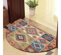 Guest Ruyunlai Paillasson Tapis D'entréE Demi Lune IntéRieur Dexterieur pour Terrasse Rond Exterieur Entree D’Entree Interieur Absorbant Diamant Vert 60x90cm