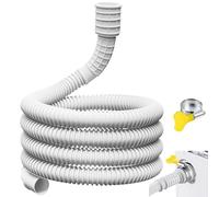 Guest Ruyunlai Tuyau De Vidange Flexible Pour Climatiseur Et Déshumidificateur -3m Avec Pince Adaptateur En Caoutchouc Découpable Blanc