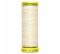 Gütermann 4011 Fil de lin Blanc brut 50 m
