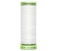 Gütermann 744506 Boutonnière fil 30 m, color 800 (Blanc)