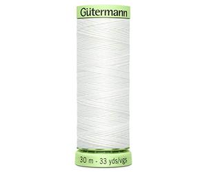 Gütermann 744506 Boutonnière fil 30 m, color 800 (Blanc)
