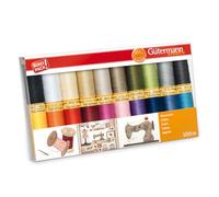 Gütermann creativ Set fil à coudre coton – 20 bobines de 100 m – différents coloris