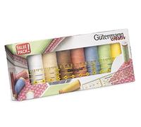 Gütermann creativ set de fils à coudre contenant 8 bobines Coton C Ne 50 100 m dans plusieurs coloris + une Omnnigrid® règle universelle 3 x 15 cm