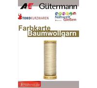 Gütermann - Fil à coudre en coton Nähmit - Carte de couleur (fil de coton imprimé)