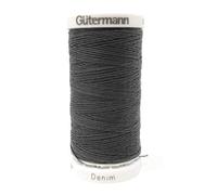 Gütermann Fil à coudre en polyester denim - 100 mètres de fil pour jean par bobine - Gris foncé