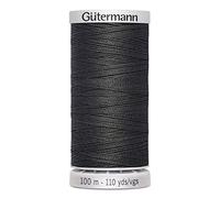 Gütermann Fil à coudre extra fort en polyester - 100 m - Pour machine à coudre - Universel - Résistant à la déchirure - Résistant aux UV - Gris foncé