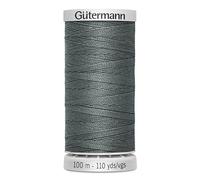 Gütermann Fil à coudre M782 Extra Stark Polyester 100m Fil pour machine à coudre pour toutes les coutures très sollicitées (gris 701)