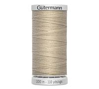 Gütermann Fil à coudre M782 Extra Stark Polyester 100m Fil pour machine à coudre pour toutes les coutures très sollicitées (beige 722)