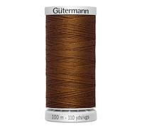 Gütermann Fil à coudre M782 Extra Stark Polyester 100m Fil pour machine à coudre pour toutes les coutures très sollicitées (650 cognac)