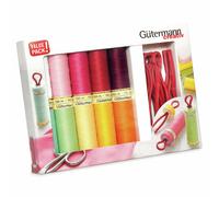 Gütermann Fil à Tout Faire Ensemble Avec 10 Canette Pinces - 10 X 100m Bobines -