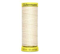 Gütermann Fil de lin 50 m | Plusieurs couleurs (crème 4011)