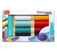 Gütermann Fil Ensemble avec Aiguille Twister, Polyester, Multicolore, 100m
