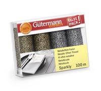 Gütermann Fil Ensemble, Polyester, Multicolore, 100m, Set de 4 Pièces