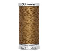 Gütermann Fil M782 Fil à coudre extra résistant en polyester 100 m pour machine à coudre pour toutes les coutures très sollicitées (cognac 887)
