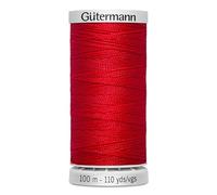 Gütermann Fil M782 Fil à coudre extra résistant en polyester 100 m pour machine à coudre pour toutes les coutures fortement sollicitées (rouge)