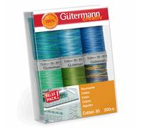 Gütermann Fil Set : Coton Numéro 30 - 6 X 300m - Haute Qualité Fil - Col.3