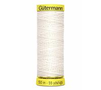 Gütermann G744573-5129 Fil de lin 5129 Blanc 50 m