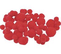 Gütermann Gütermann/KnorrPrandell 2681047 - Lot de 100 Pompons 8-20 cm Rouge