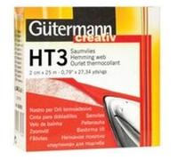 Gütermann gütermann ourlet thermocollant ht3, 20 mm x 25 m, blanc noir G