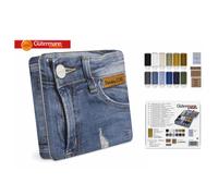 Gütermann Jean Boite Fil Set 100m X 12 Bobines Plus Étiquettes, Aiguilles 799782