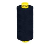 Gütermann Mara 120 Fil à coudre universel en polyester 1000 m pour machine à coudre résistant aux UV Bleu foncé