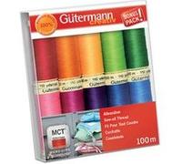 Gütermann Set de fils à coudre 'Couleurs vives', 10 bobines G