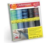 Gütermann Set de fils à coudre Deco Stitch 70, Assortiment 2 G